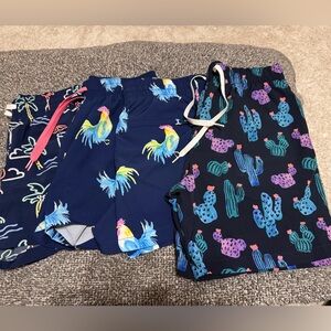 4 pairs of Chubbies Swim Shorts
